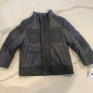 Toddler Boy Leather Jacket